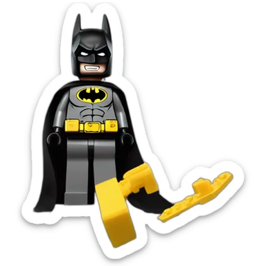 Lego batman hitting the griddy sticker