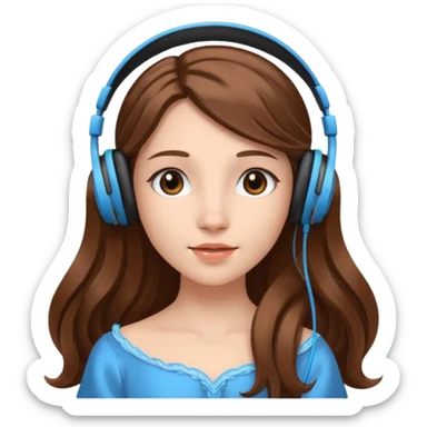 Headphones princess sticker