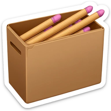 match sticks box sticker