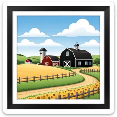 A farm in Nantucket  sticker