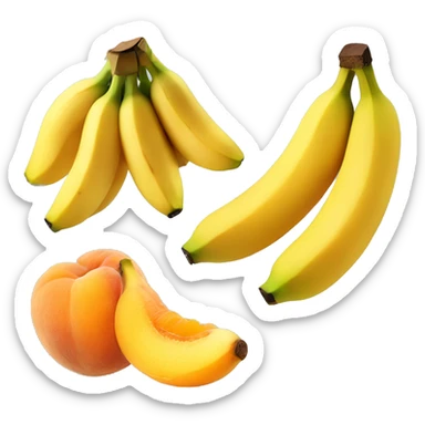 bananas and apricots sticker