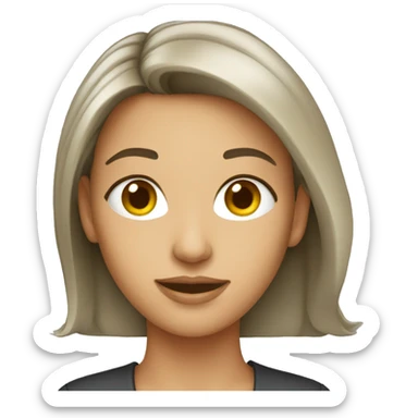 female journalist sticker