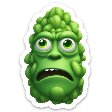 big green giant with one eye  sticker