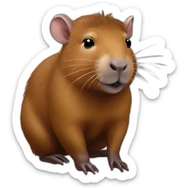 Raton laveur capibara sticker