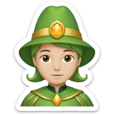 green costume sticker