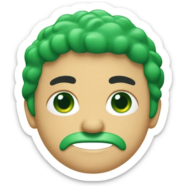 un baño público plástico  portátil color  verde sticker