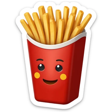 Roblox French fries sticker