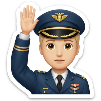 saluter sticker