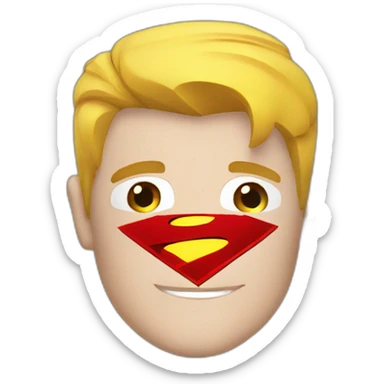 super man logo slight different sticker