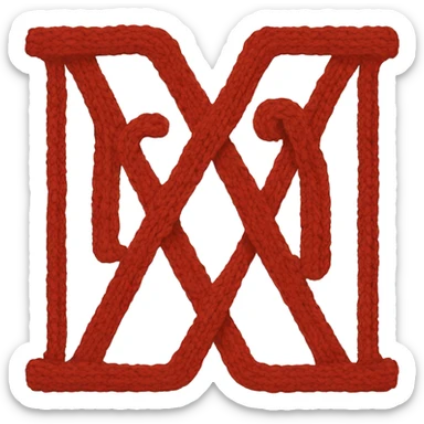 Harry Potter red knitted sweater with a letter R sticker