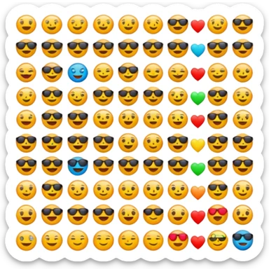 Emojis passend für tiktok sticker