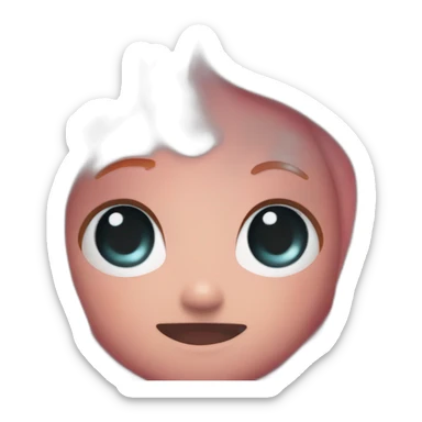 a cute octopus with the hair of naruto sticker