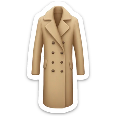 Cosy beige coat sticker