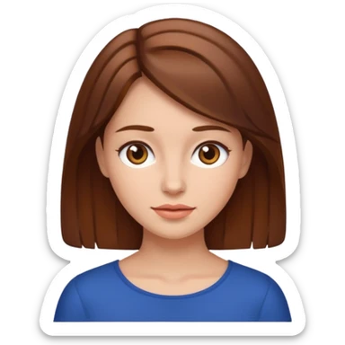 👸 use this emoji but give it white skin and brown hair sticker