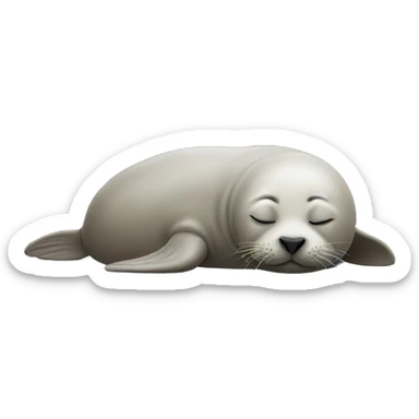Sleeping seal sticker