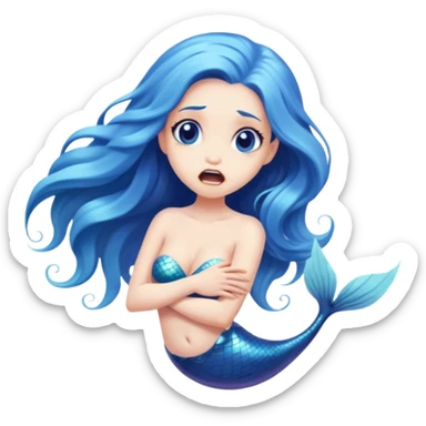 Mermaid shock  sticker