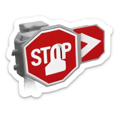 stop signel sticker