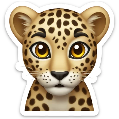 Leopard sticker