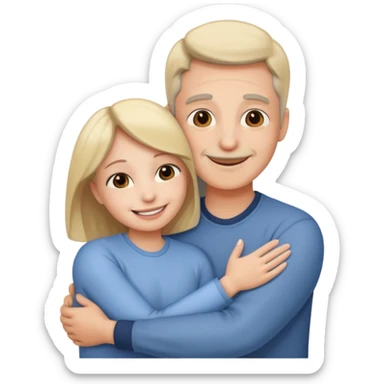 abrazar a mi papa mama sticker