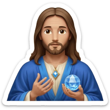 Salvator Mundi painting sticker