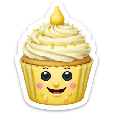 SpongeBob cupcake sticker