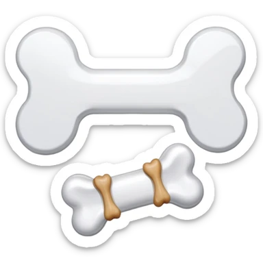 squeaking dog bone sticker