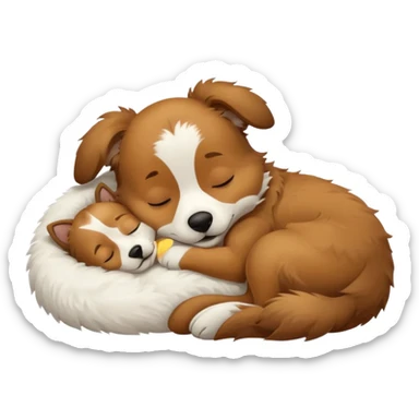 собака породи ауссі спить sticker