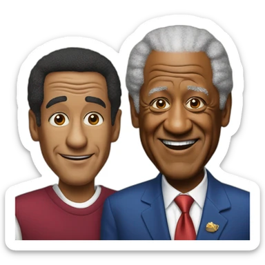 bill cosby and bill clinton sticker