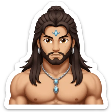 Mahadev real god  shiv not like cartoon  sticker