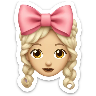 Coquette bow sticker