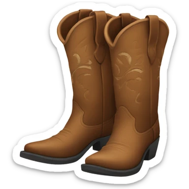Cowgirl boots sticker