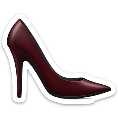 Dark red stiletto  sticker