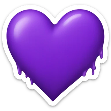 Purple heartbreak  sticker