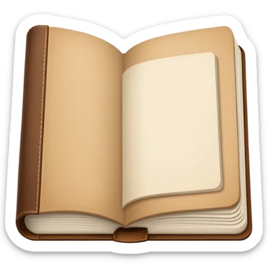 beige journal sticker