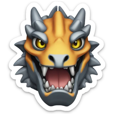 greymon from digimon sticker