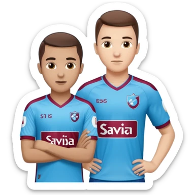 I want you to draw me a Trabzonspor player and a football player named SAVIÇ. sticker