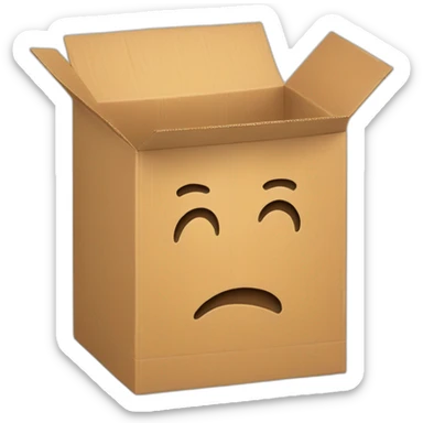 a cardboard box with a hint that it is fast sticker