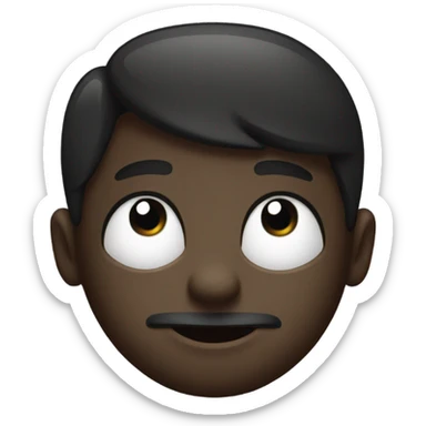 Black standard AmBully with small spot on his chin sticker