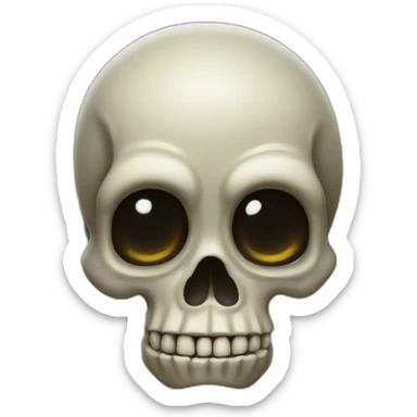 Goofy ahh weird, funny, cringe one skull sticker