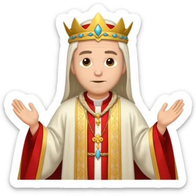 Lawful Human Priest in game sticker