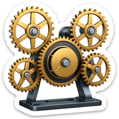 mechanical rotary device sticker