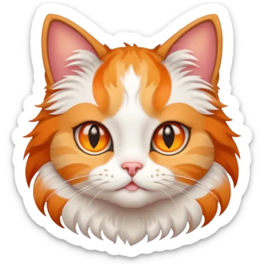 Cat with star eyes sticker