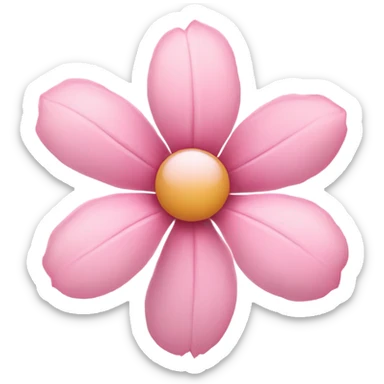 pink flower sticker