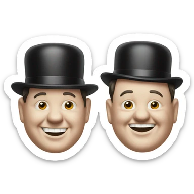 laurel et hardy sticker