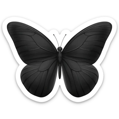 Mariposa negra sticker