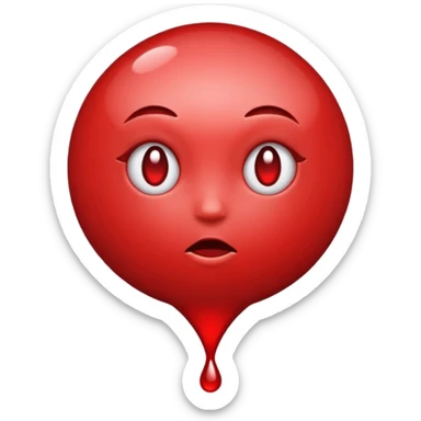 drop of blood sticker