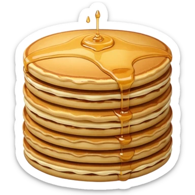 tower of pancakes in a stack sticker