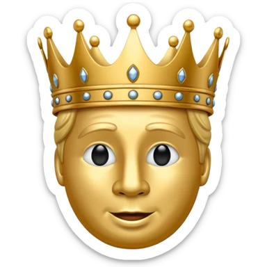 Koning van schaken geef het in de officiële form  sticker