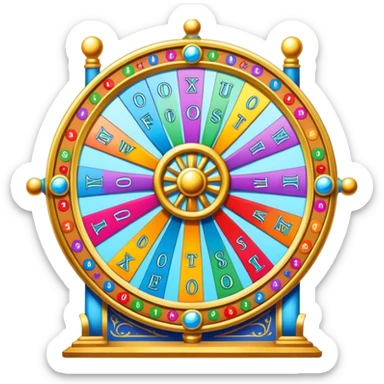 Wheel of fortune Tarot Card sticker