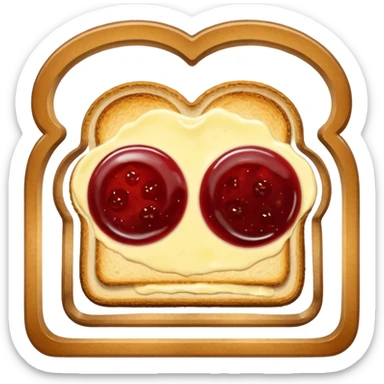 Toast with Butter and Jam
 sticker
